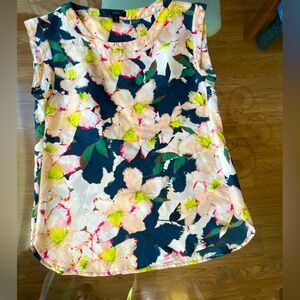Silk J Crew Top Floral design